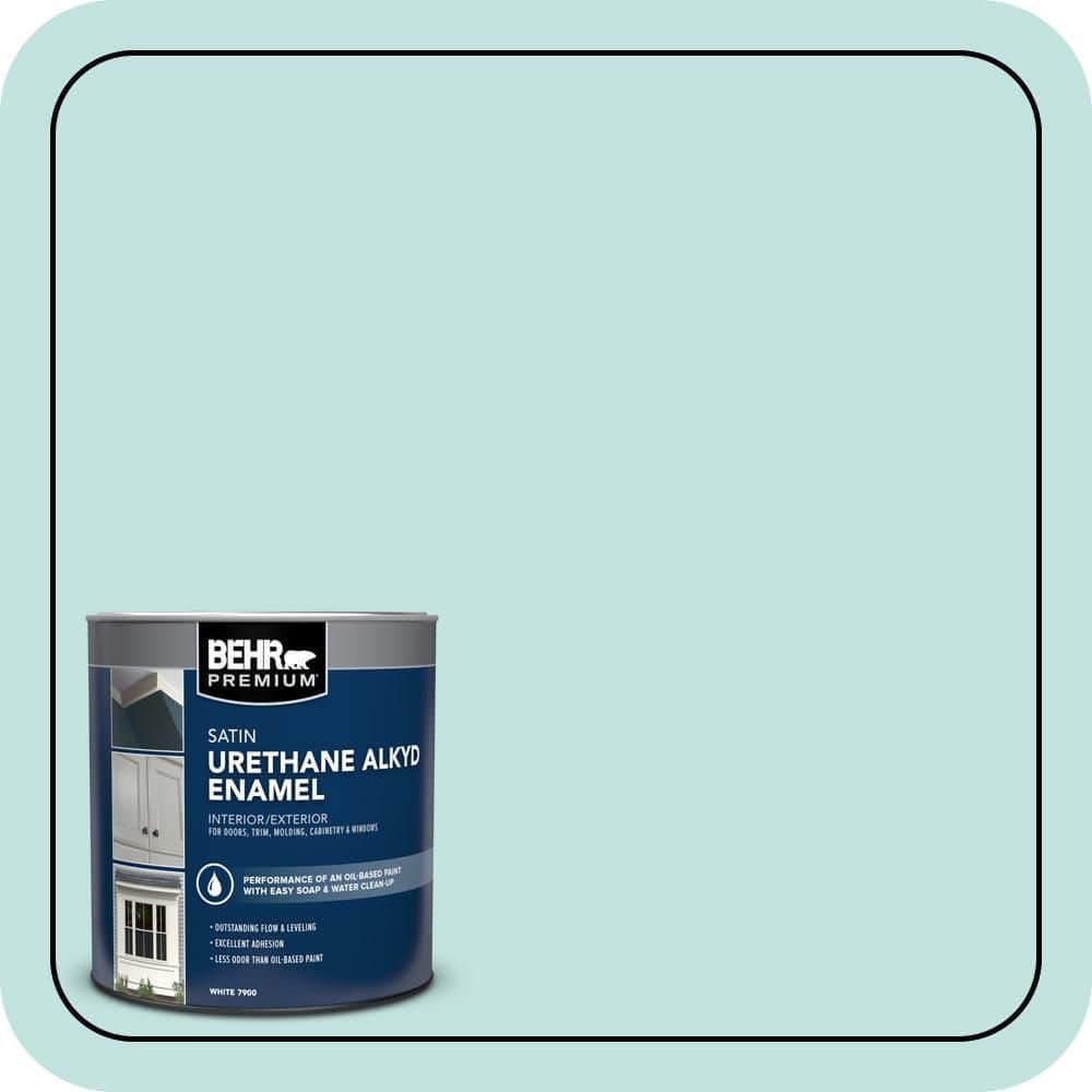 BEHR PREMIUM 1 qt. #M450-2 Tidewater Satin Enamel Urethane Alkyd Interior/Exterior Paint (1)