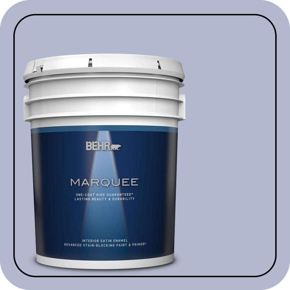 BEHR MARQUEE 5 gal. #620C-3 Purple Surf Satin Enamel Interior Paint & Primer (1)
