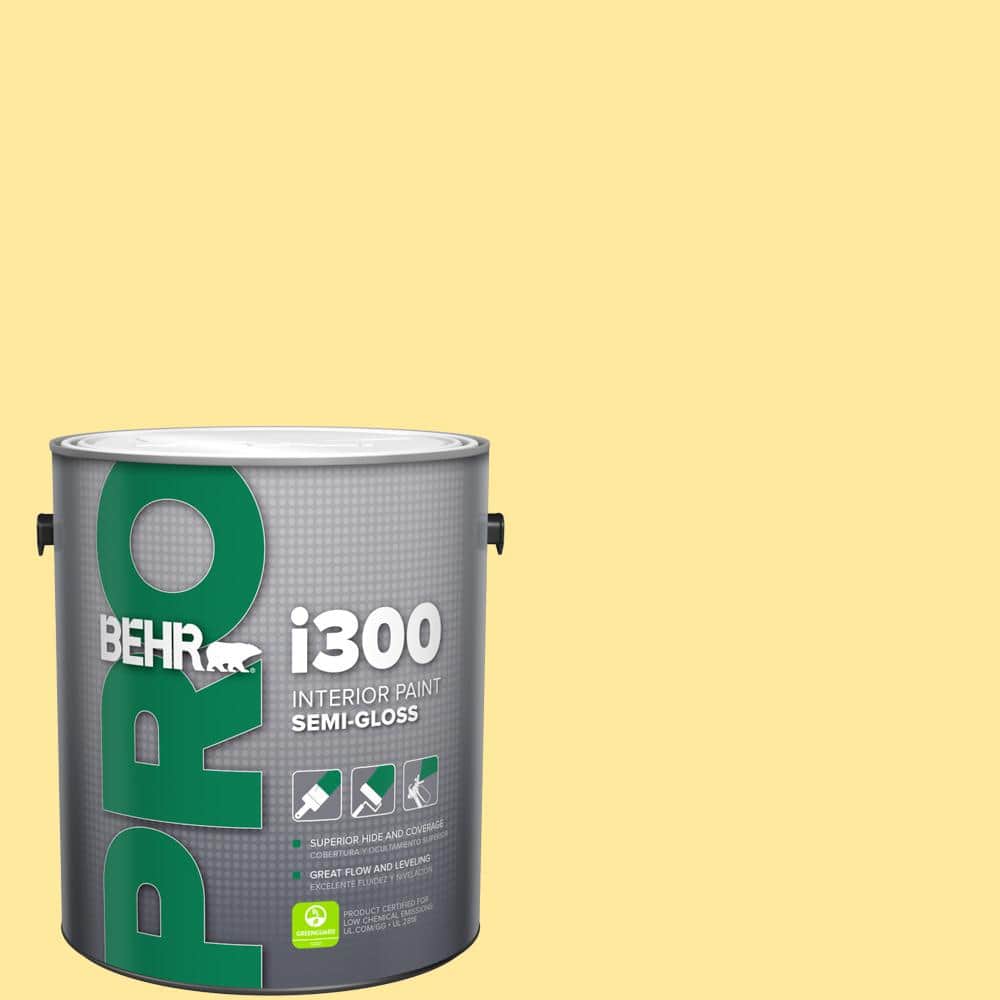 BEHR PRO 1 gal. #P300-4 Rise and Shine Semi-Gloss Interior Paint (1)