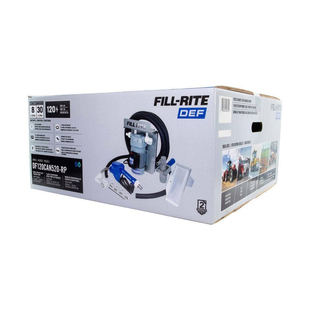 FILL-RITE 1/4 HP 120-Volt 8 GPM DEF Transfer Pump with Tote Accessories (3)