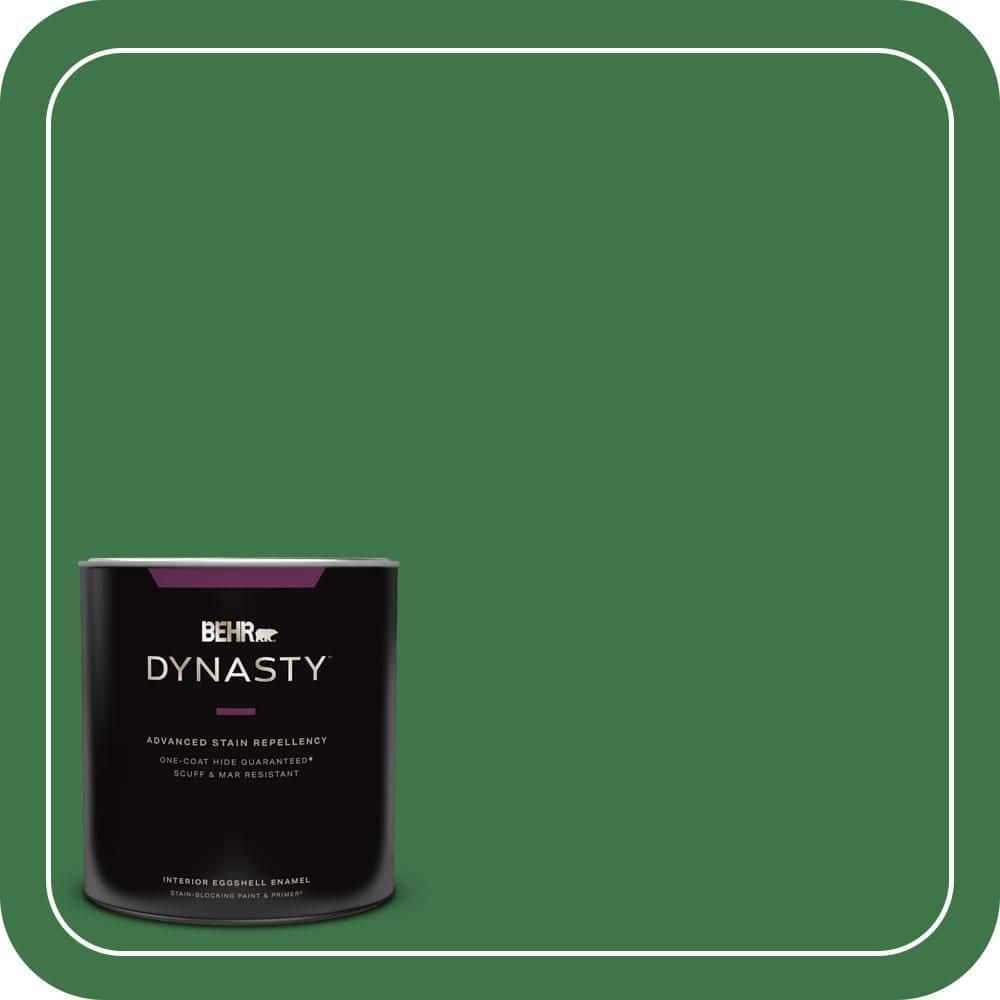 BEHR DYNASTY 1 qt. #P410-7 Grasslands Eggshell Enamel Interior Stain-Blocking Paint & Primer