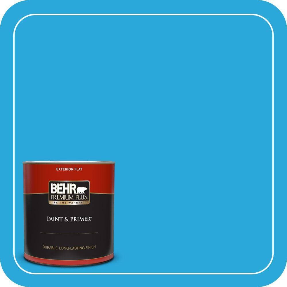 BEHR PREMIUM PLUS 1 qt. #MQ4-56 El Capitan Flat Exterior Paint & Primer (1)