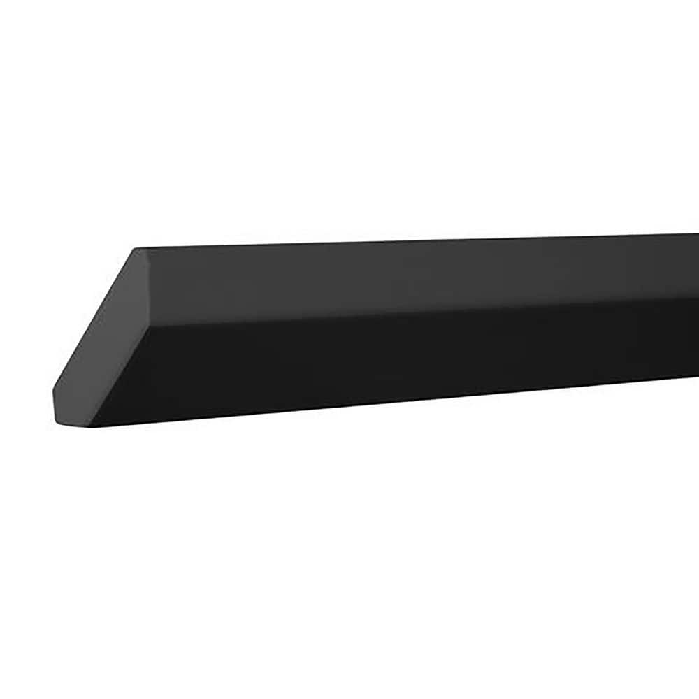 Hampton Bay Avondale/Leyton 91.5 in. W x 2.65 in. H Crown Mouding in Raven Black