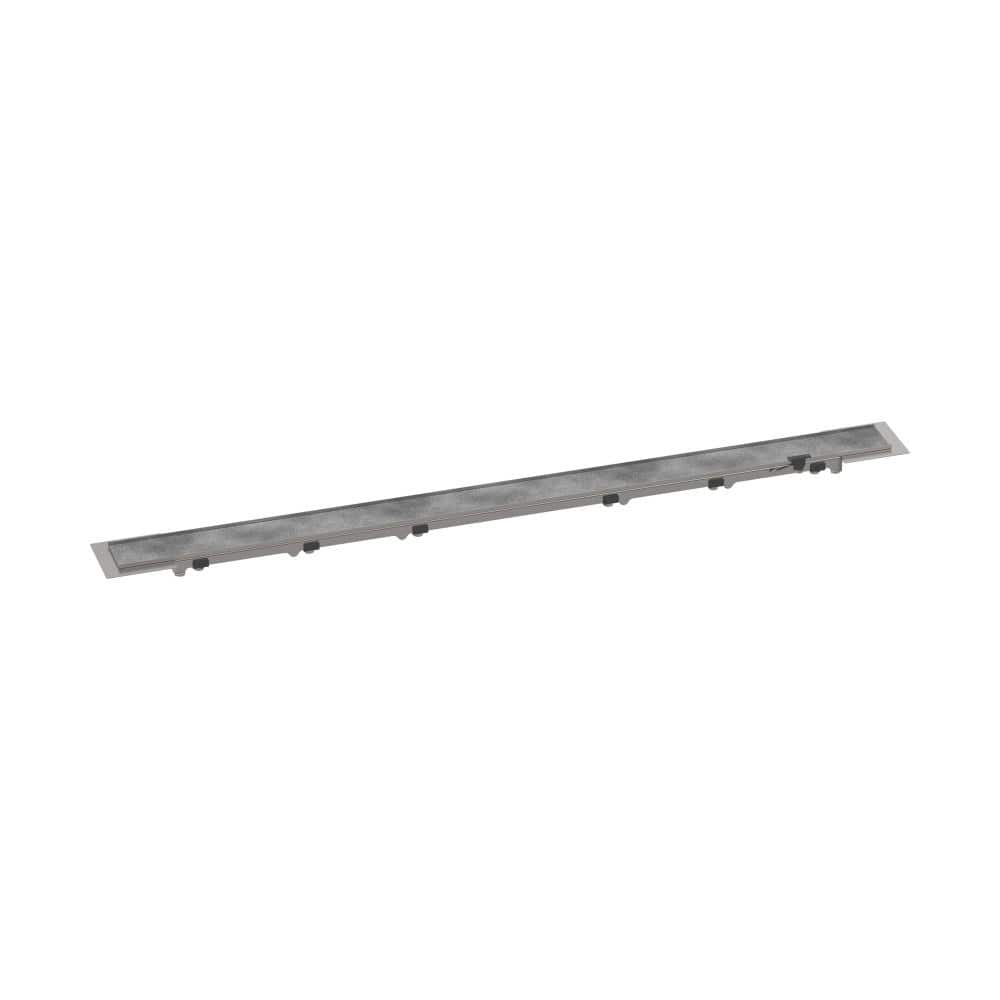 Hansgrohe RainDrain Rock Stainless Steel Linear Shower Drain Trim for 35 1/4 in. Rough in Nature Stone (1)