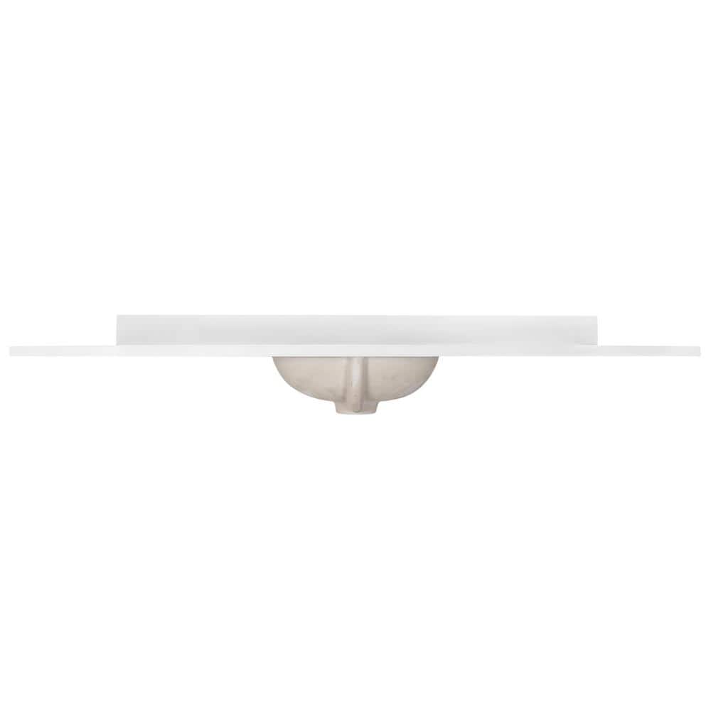 Design House 61 in. W Cultured Marble Vanity Top with 4 in. Center Set Single Basin (3)