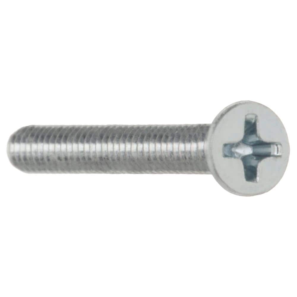 Everbilt #6-32 x 1-1/4 in. Phillips Flat Head Zinc Plated Machine Screw (25-Pack) (4)