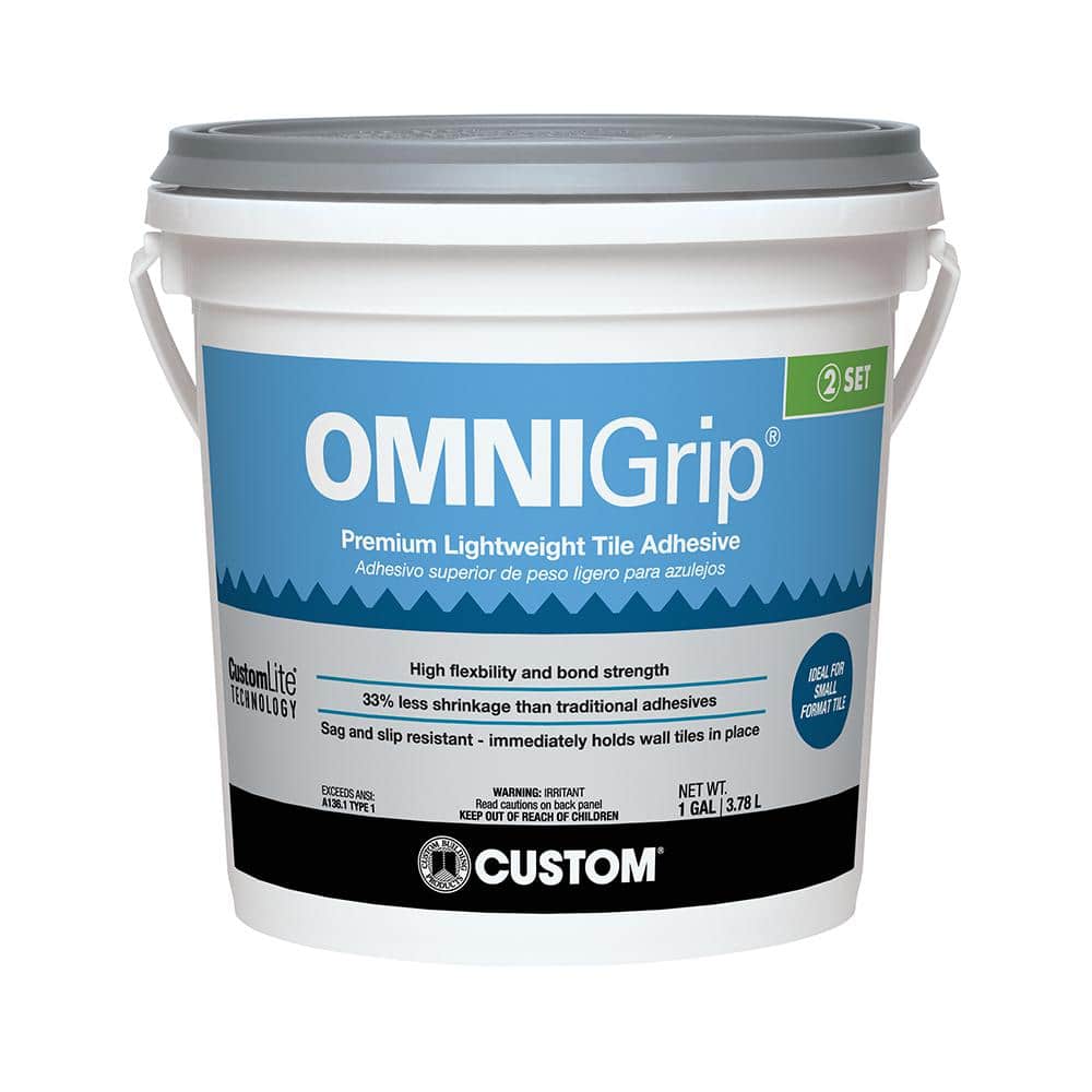 Custom Building Products OmniGrip 1 Gal. (4 qt.) Premium Lightweight Adhesive for Tile and Stone (2)