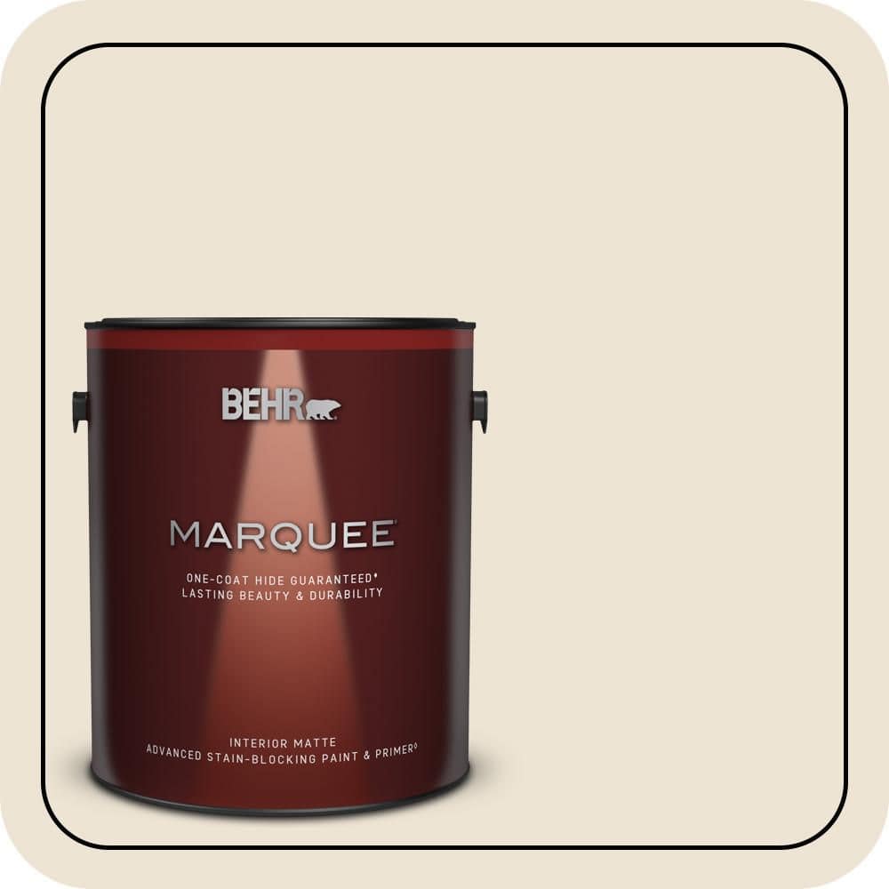 BEHR MARQUEE 1 gal. #T14-3 Miami Weiss Matte Interior Paint & Primer