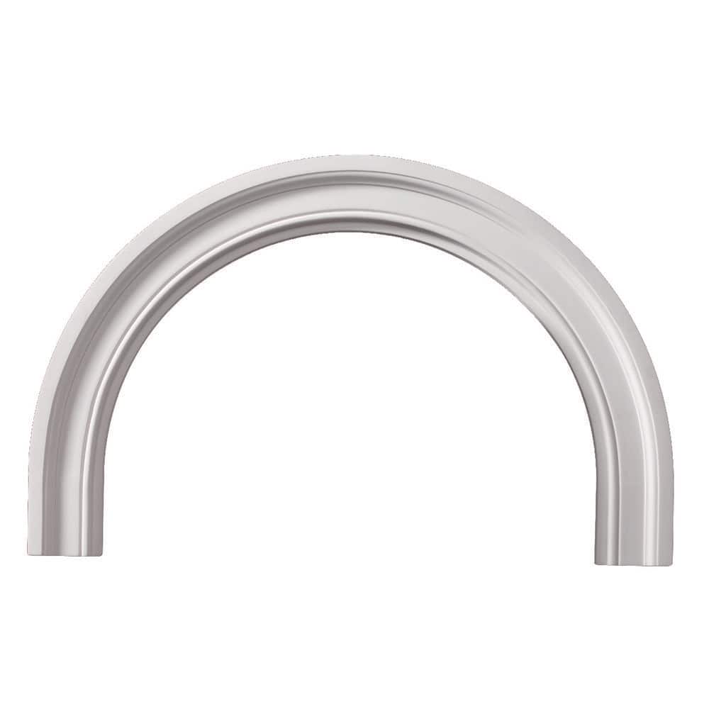 Fypon 36 in. Inside Width x 22 in. Inside Height x 1-3/4 in. Polyurethane Decorative Half Round Arch Trim (2)