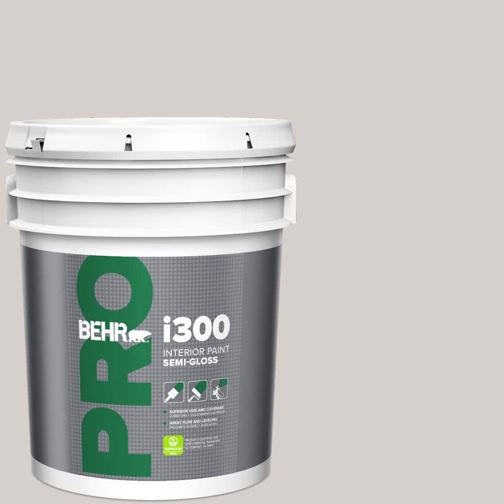 BEHR PRO 5 Gal. #N140-1A Soft Lilac Semi-Gloss Interior Paint (1)