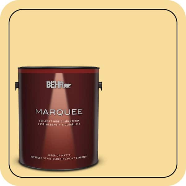 BEHR PREMIUM PLUS #360C-3 Honey Tone Flat Interior/Exterior Paint & Primer Color Sample (3)