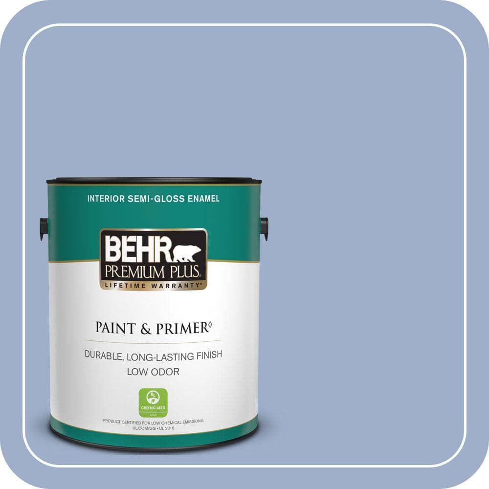 BEHR PREMIUM PLUS 1 gal. #MQ5-17 Poetry Reading Semi-Gloss Enamel Low Odor Interior Paint & Primer