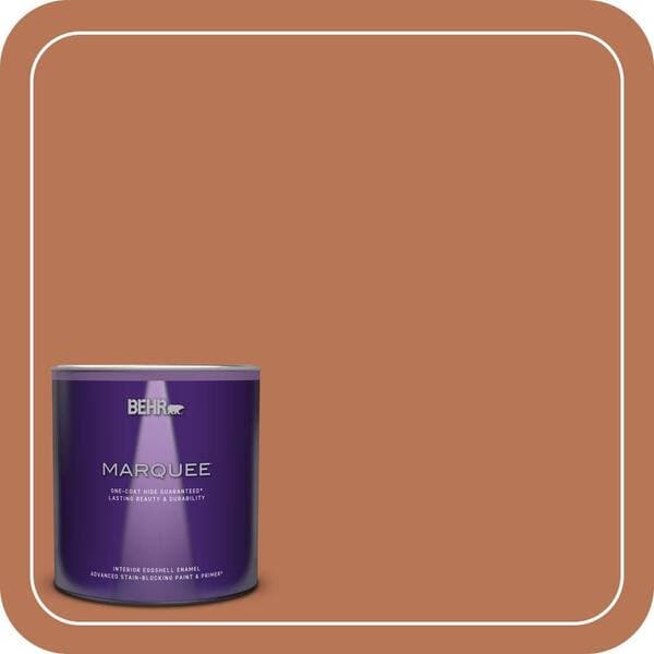 BEHR PREMIUM PLUS Home Decorators Collection #HDC-AC-06 Campfire Blaze Enamel Interior/Exterior Paint & Primer Color Sample (3)