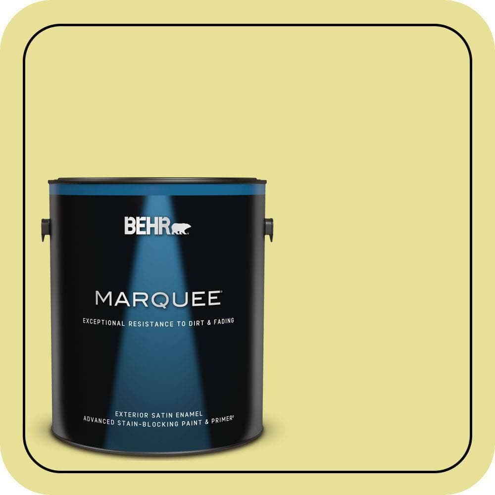 BEHR MARQUEE 1 gal. #P340-3 Reviving Green Satin Enamel Exterior Paint & Primer