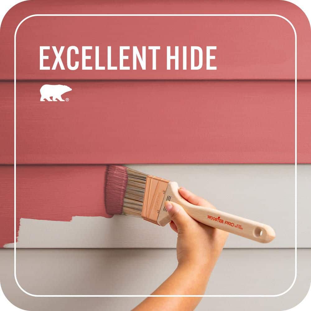 BEHR PREMIUM PLUS 1 gal. #P160-5 Pinkadelic Flat Exterior Paint & Primer (4)