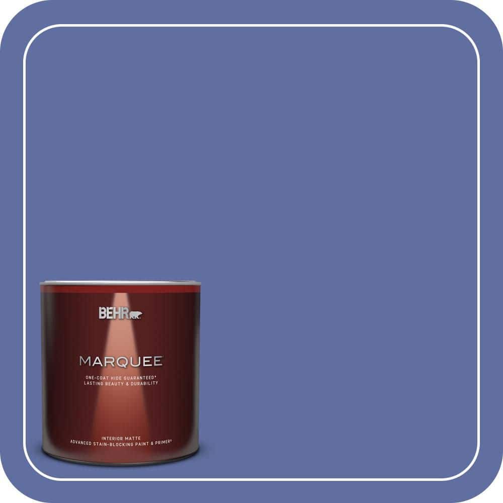 BEHR MARQUEE 1 qt. #610B-6 Stained Glass Matte Interior Paint & Primer