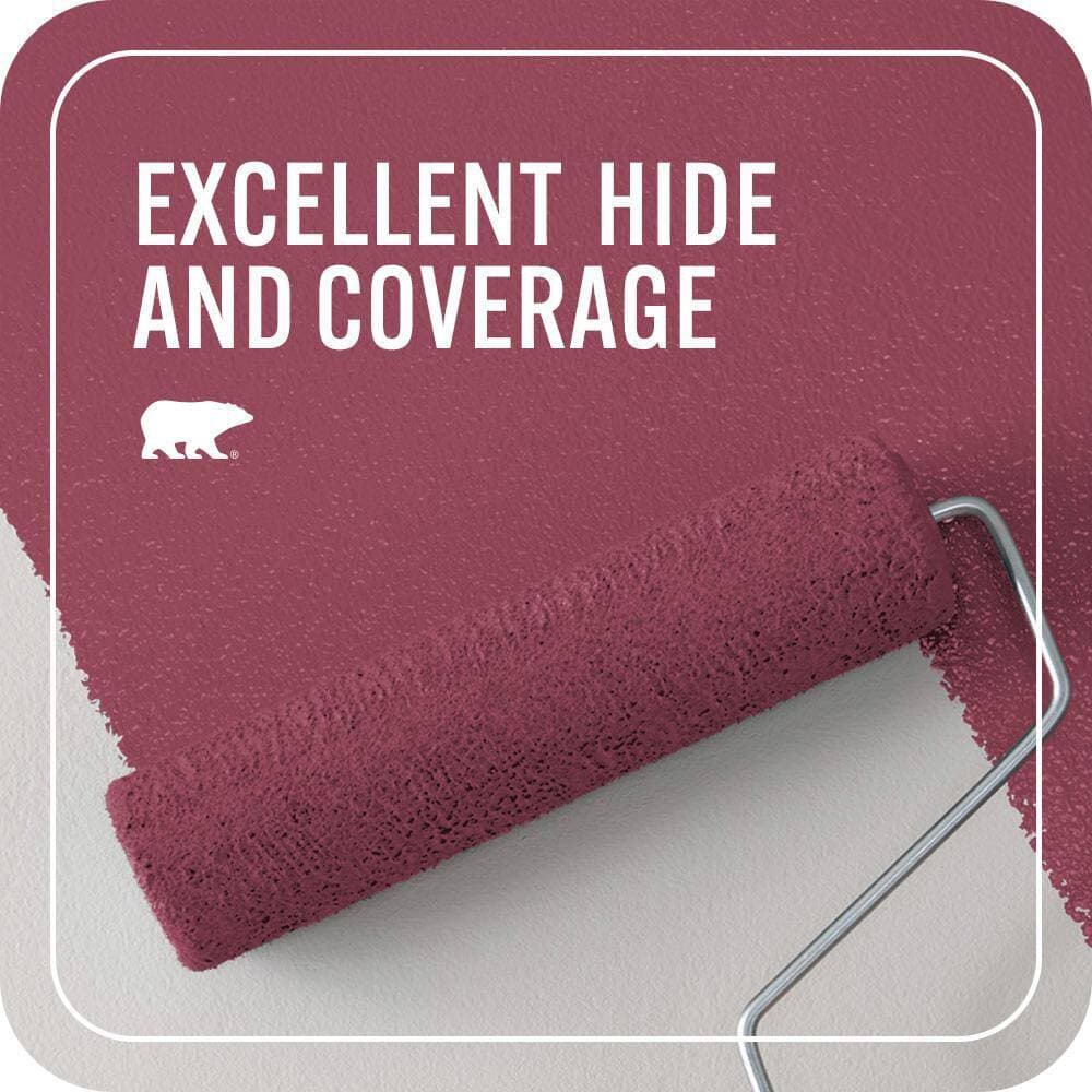 BEHR PREMIUM PLUS #PPU1-16 Haitian Flower Flat Interior/Exterior Paint & Primer Color Sample (4)