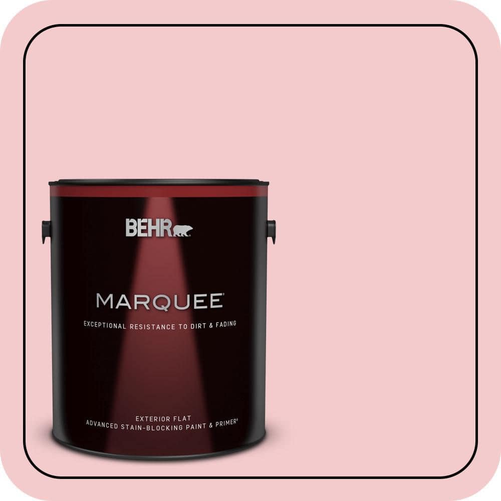 BEHR MARQUEE 1 gal. #P160-1 Angel Kiss Flat Exterior Paint & Primer (1)