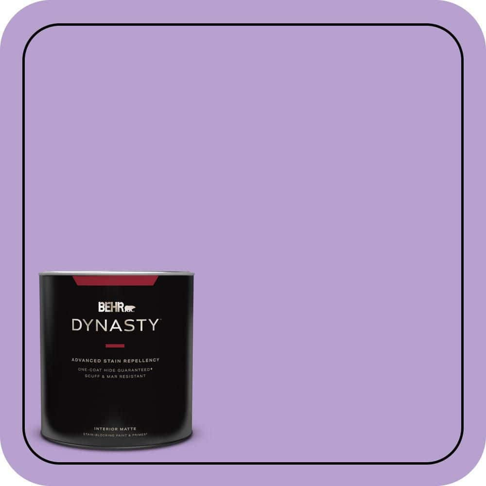 BEHR DYNASTY 1 qt. #P570-3 Flower Girl Matte Interior Stain-Blocking Paint & Primer
