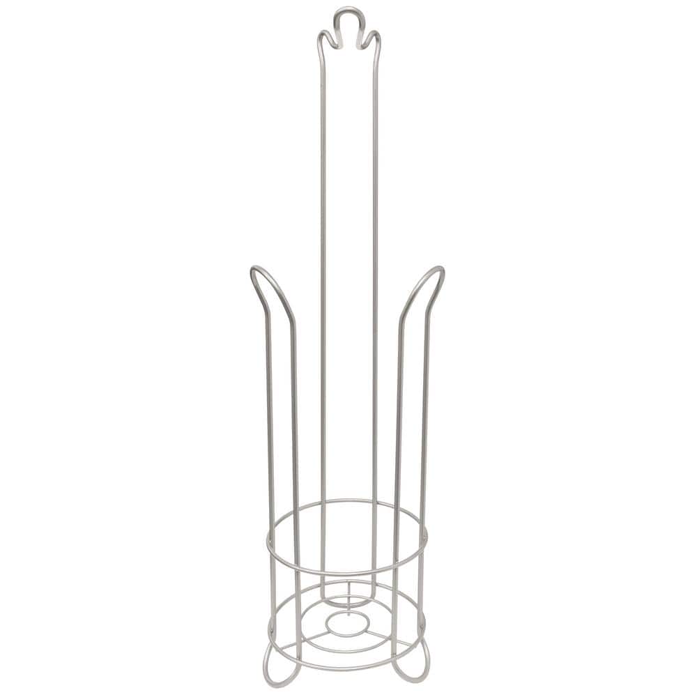 Glacier Bay Freestanding Toilet Paper Holder and Reserve in Satin Nickel (3)
