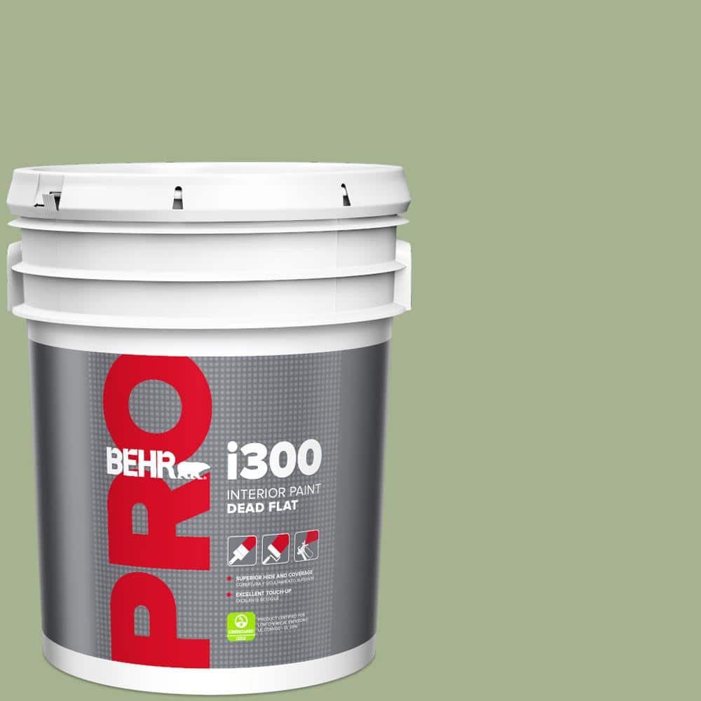 BEHR PRO 5 gal. #PPU11-06 Willow Grove Dead Flat Interior Paint