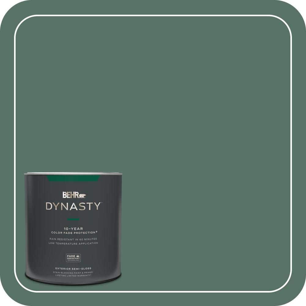 BEHR DYNASTY 1 qt. #470F-6 Hilltop Semi-Gloss Exterior Stain-Blocking Paint & Primer