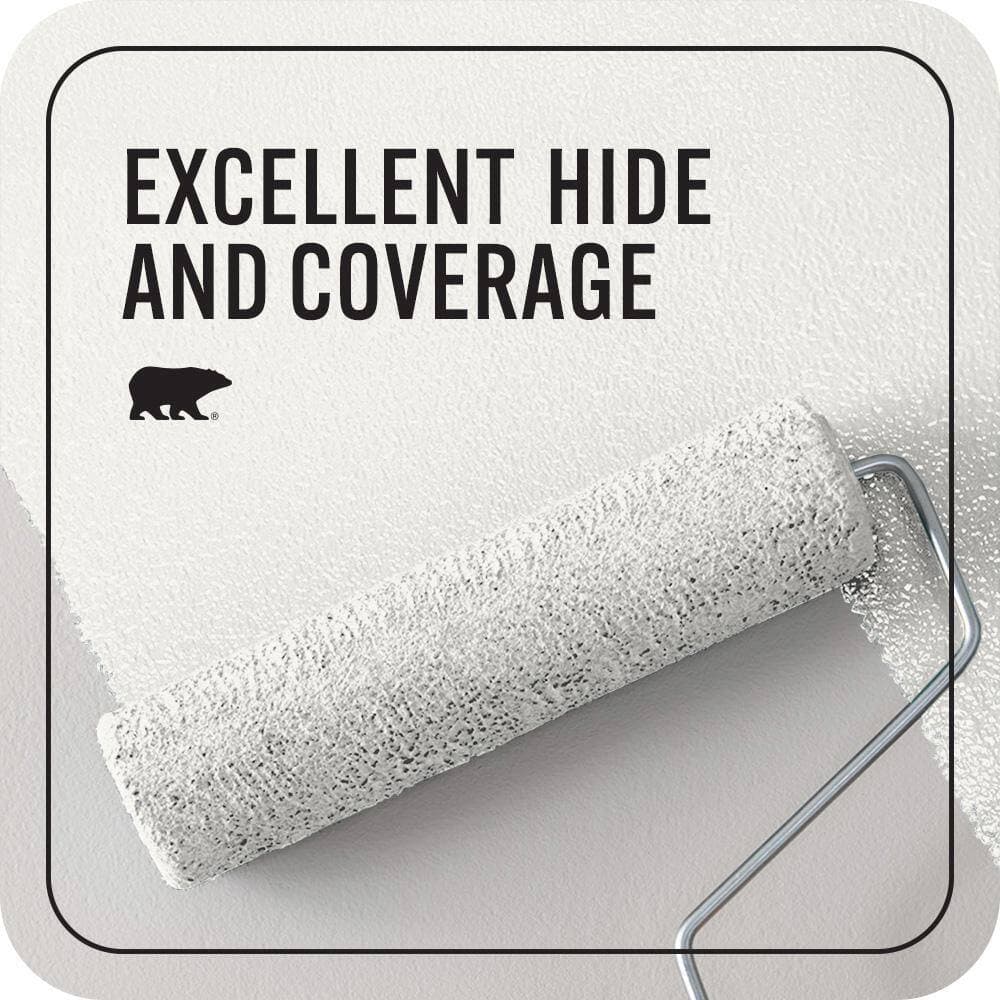 BEHR PREMIUM PLUS Designer Collection #DC-001 Whipped Cream Flat EcoMix Plant-Based & Primer (2)