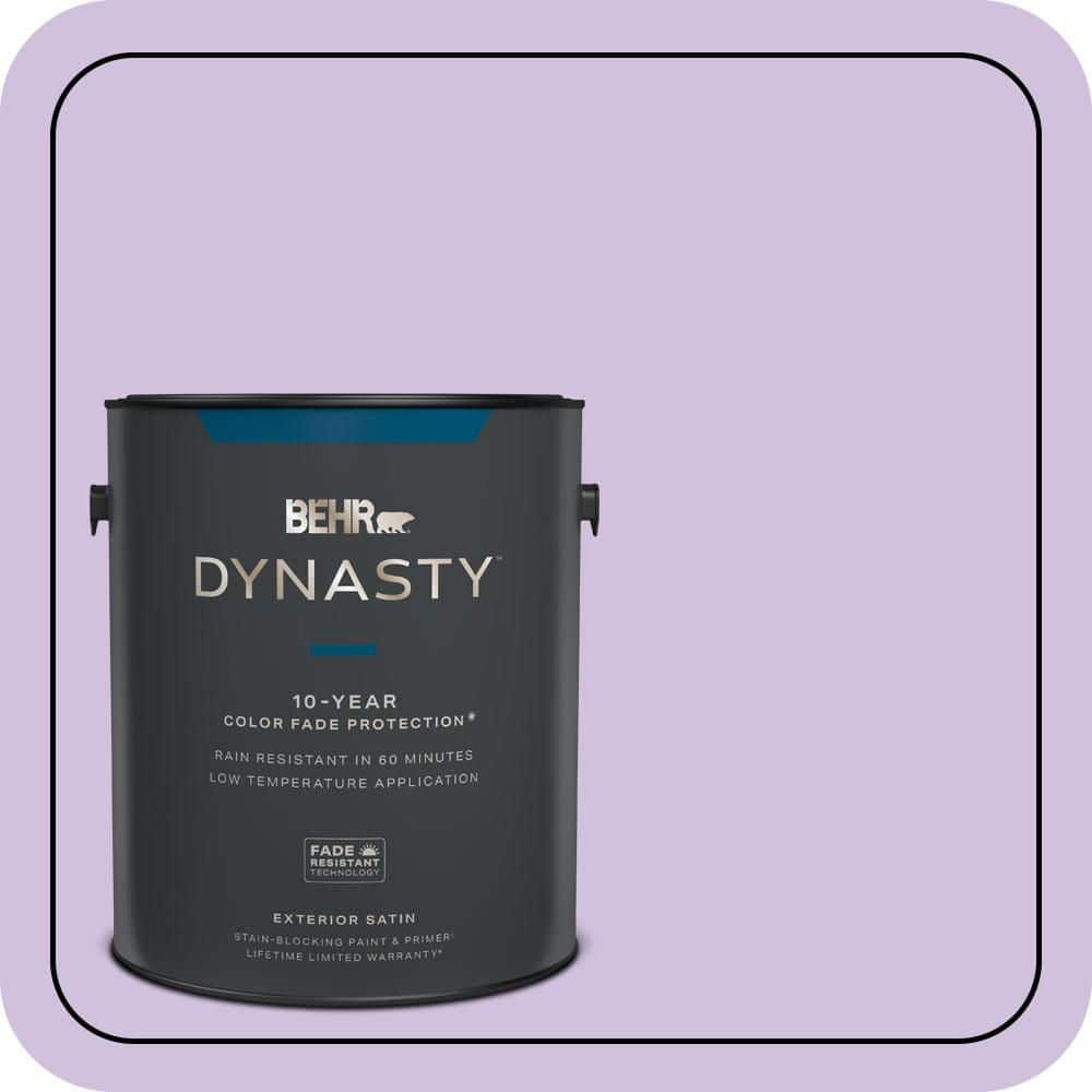 BEHR DYNASTY 1 gal. #650A-3 Fresh Heather Satin Enamel Exterior Stain-Blocking Paint & Primer