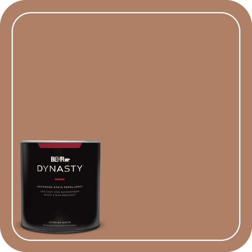 BEHR DYNASTY 1 qt. #S210-5 Cider Spice Matte Interior Stain-Blocking Paint and Primer
