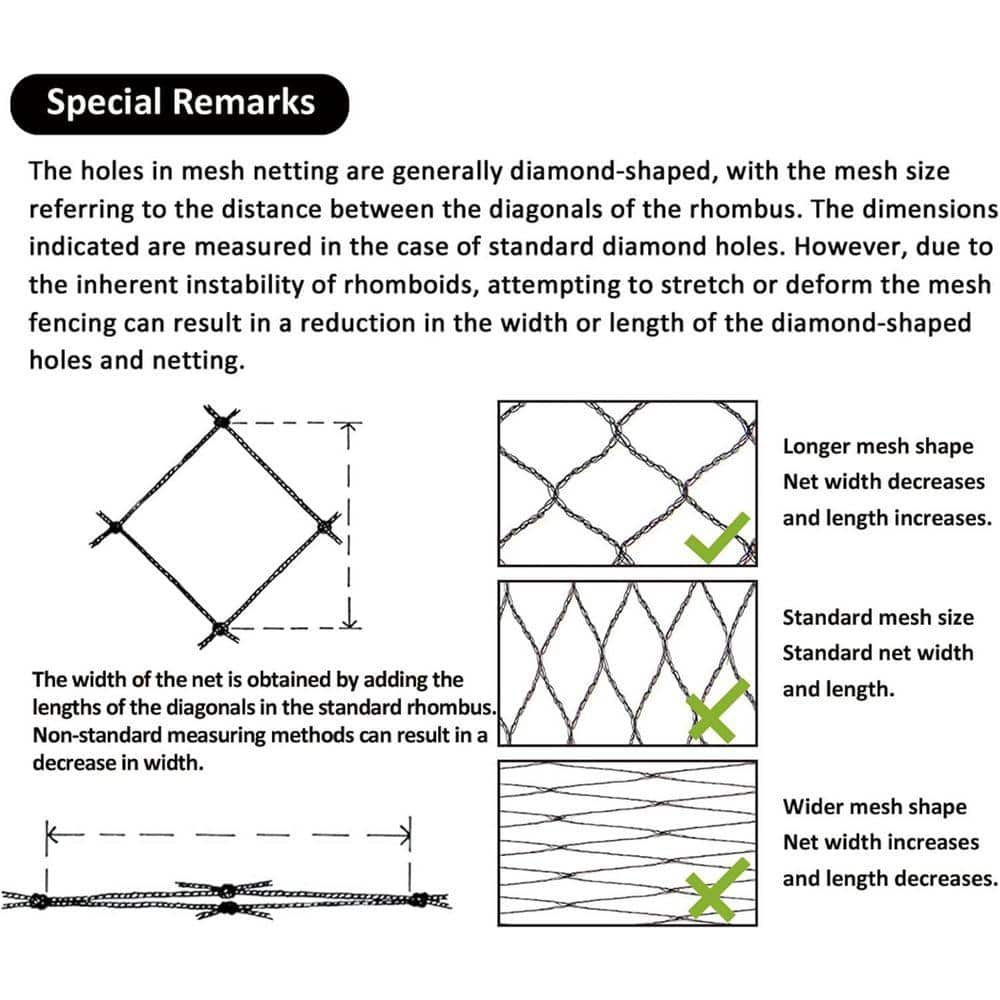 KIWDZFU 25 x 25 ft. Bird Netting Woven Mesh for Garden Plants Vegetables Fruit Trees Protection Against Birds Deer Squirrels (3)