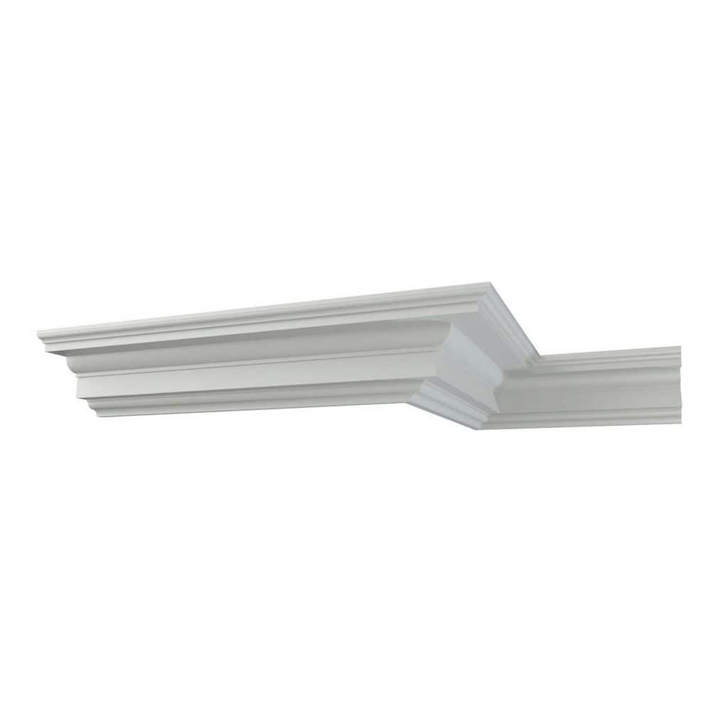 Ekena Millwork Ethan 9.625 in. D x 12 in. W x 96 in. L Polyurethane Crown Moulding (1)