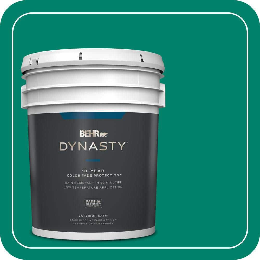 BEHR DYNASTY 5 gal. #T16-03 Emperors Silk Satin Enamel Exterior Stain-Blocking Paint & Primer