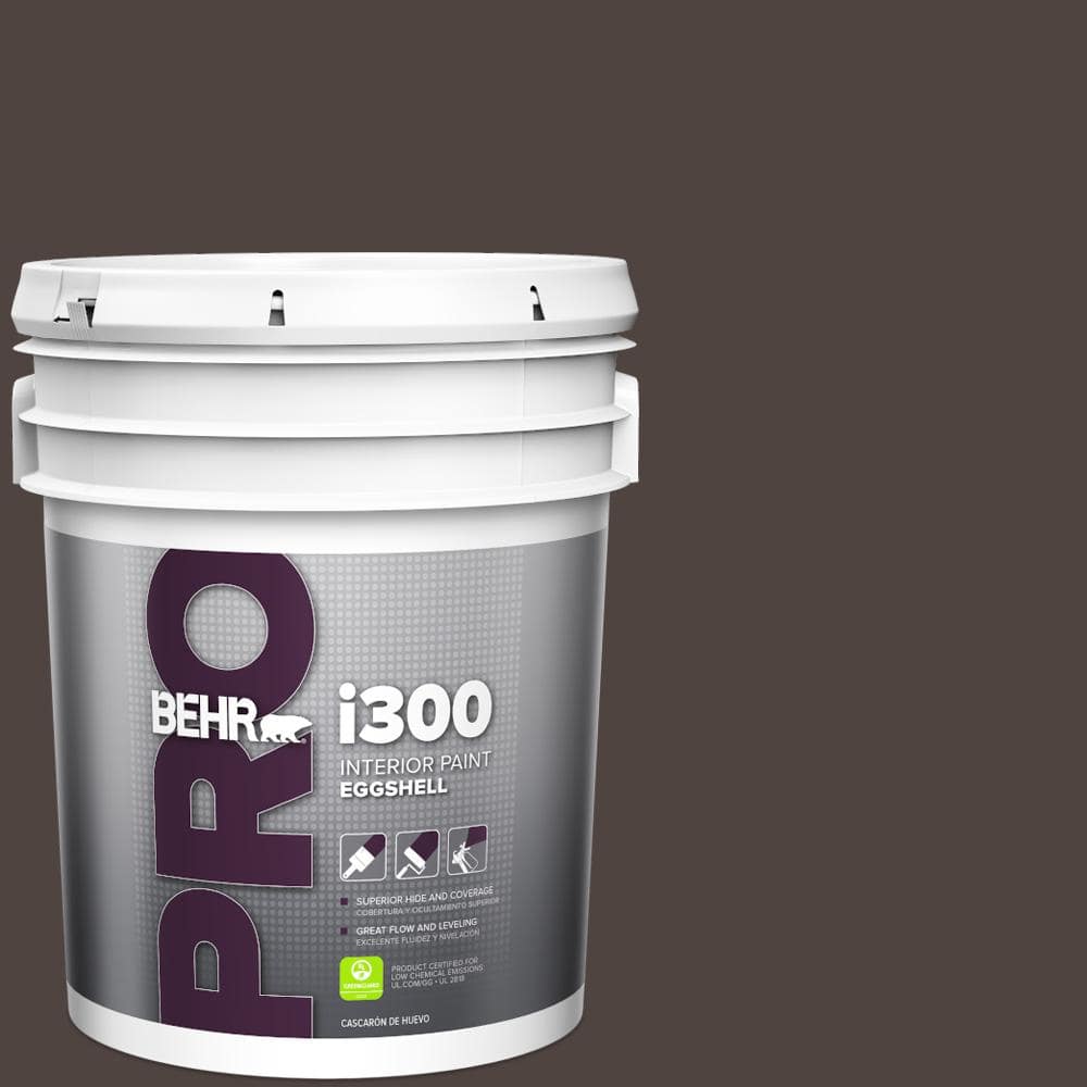 BEHR PRO 5 gal. #790B-7 Bitter Chocolate Eggshell Interior Paint