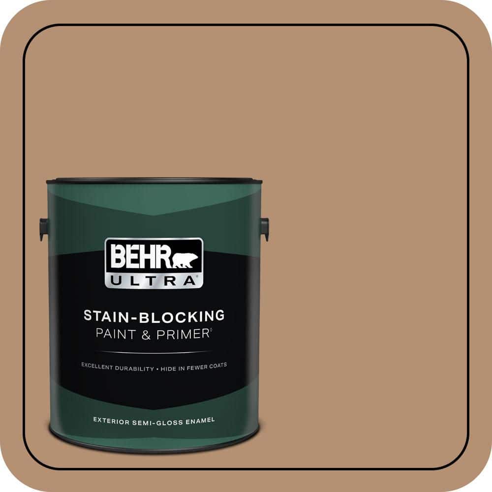 BEHR ULTRA 1 gal. #S240-5 Poncho Semi-Gloss Enamel Exterior Paint & Primer