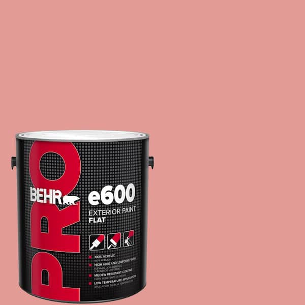 BEHR PRO 1 gal. #M160-4A Sunset Pink Flat Exterior Paint (2)