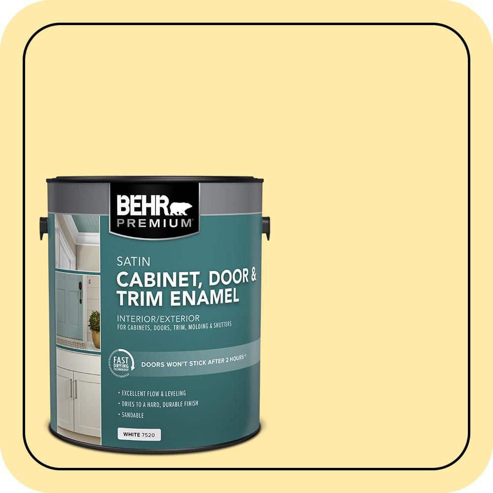 BEHR PREMIUM 1 gal. #AE-21 Harbor Lights Satin Enamel Interior/Exterior Cabinet, Door & Trim Paint