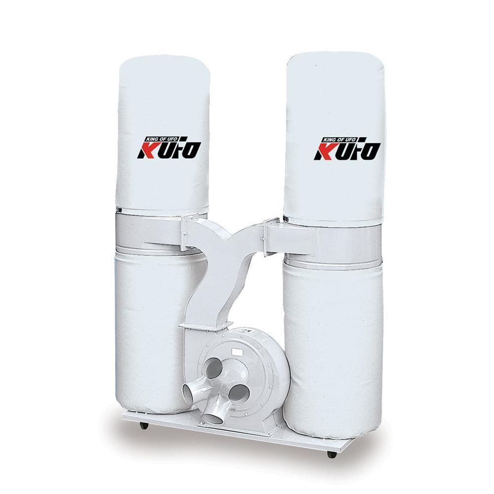 Kufo Seco 5HP 3,900 CFM 3-Phase 220-Volt / 440-Volt Vertical Bag Dust Collector (Prewired 220-Volt)