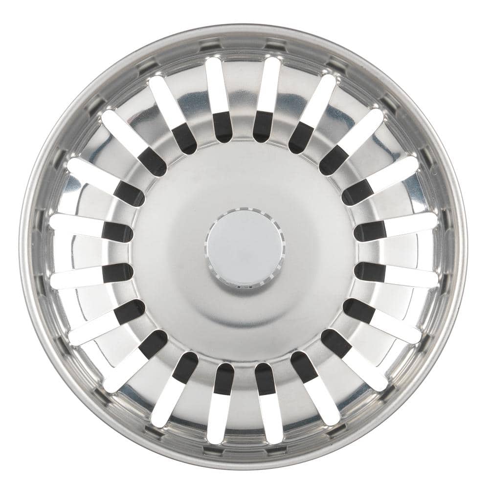 Glacier Bay 3/2 in. Ball Lock Kitchen Sink Strainer Replacement Basket in Stainless Steel (3)