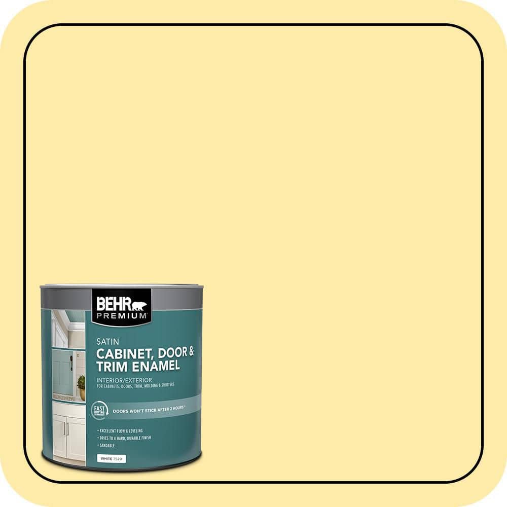 BEHR PREMIUM 1 qt. #P300-3 Rite of Spring Satin Enamel Interior/Exterior Cabinet, Door & Trim Paint (1)