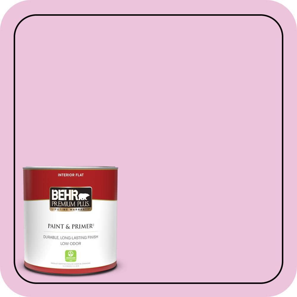 BEHR PREMIUM PLUS #680A-2 Sugar Sweet Enamel Interior Stain-Blocking Paint & Primer