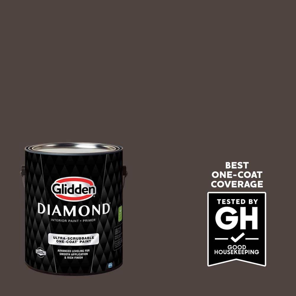 Glidden Diamond 1-gal. Dark Granite PPG1005-7 Semi-Gloss Interior Paint with Primer