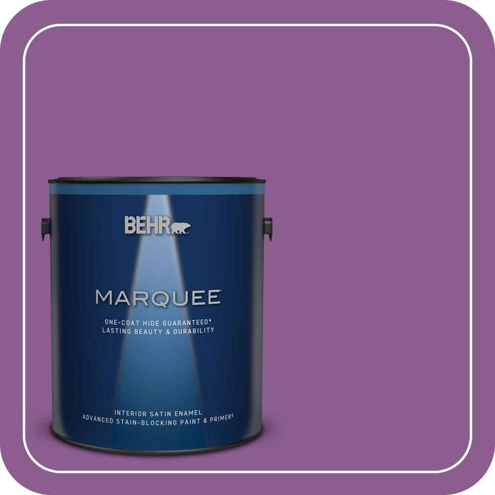 BEHR MARQUEE 1 gal. #P100-6 Chakra Satin Enamel Interior Paint & Primer