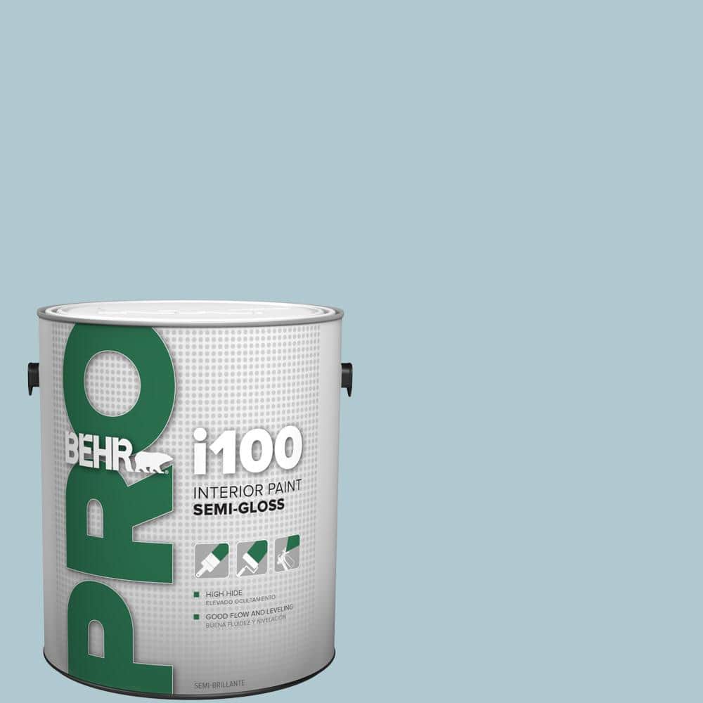 BEHR PRO 1 gal. #S470-2 Gentle Sea Semi-Gloss Interior Paint