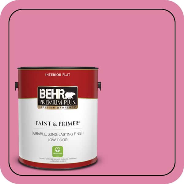 BEHR PREMIUM PLUS #HDC-MD-10A Sweet Chrysanthemum Enamel Low Odor & Primer (4)