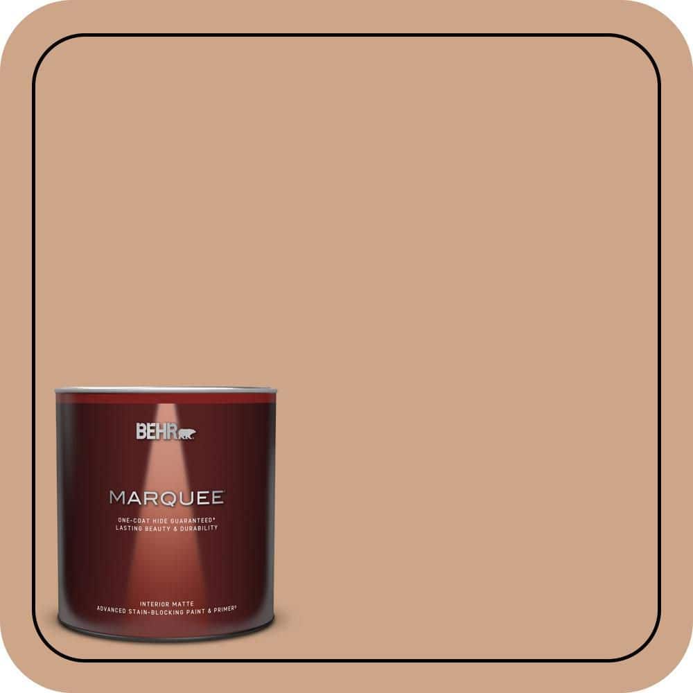 BEHR MARQUEE 1 qt. #PMD-76 Sienna Buff Matte Interior Paint & Primer