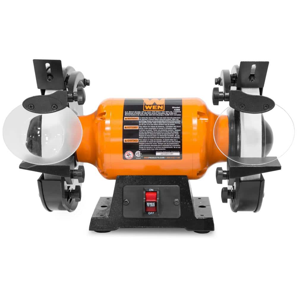 WEN 8 in. 3 Amp Slow Speed Bench Grinder (3)