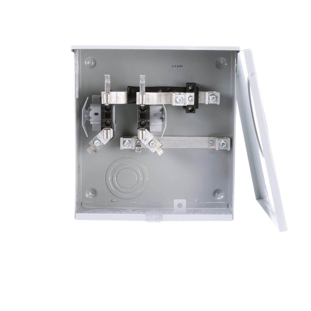 Siemens 200 Amp 4-Jaw Horn-Bypass Ringless Underground Fed Meter Socket with 7/8 in. Barrel Lock Knockout