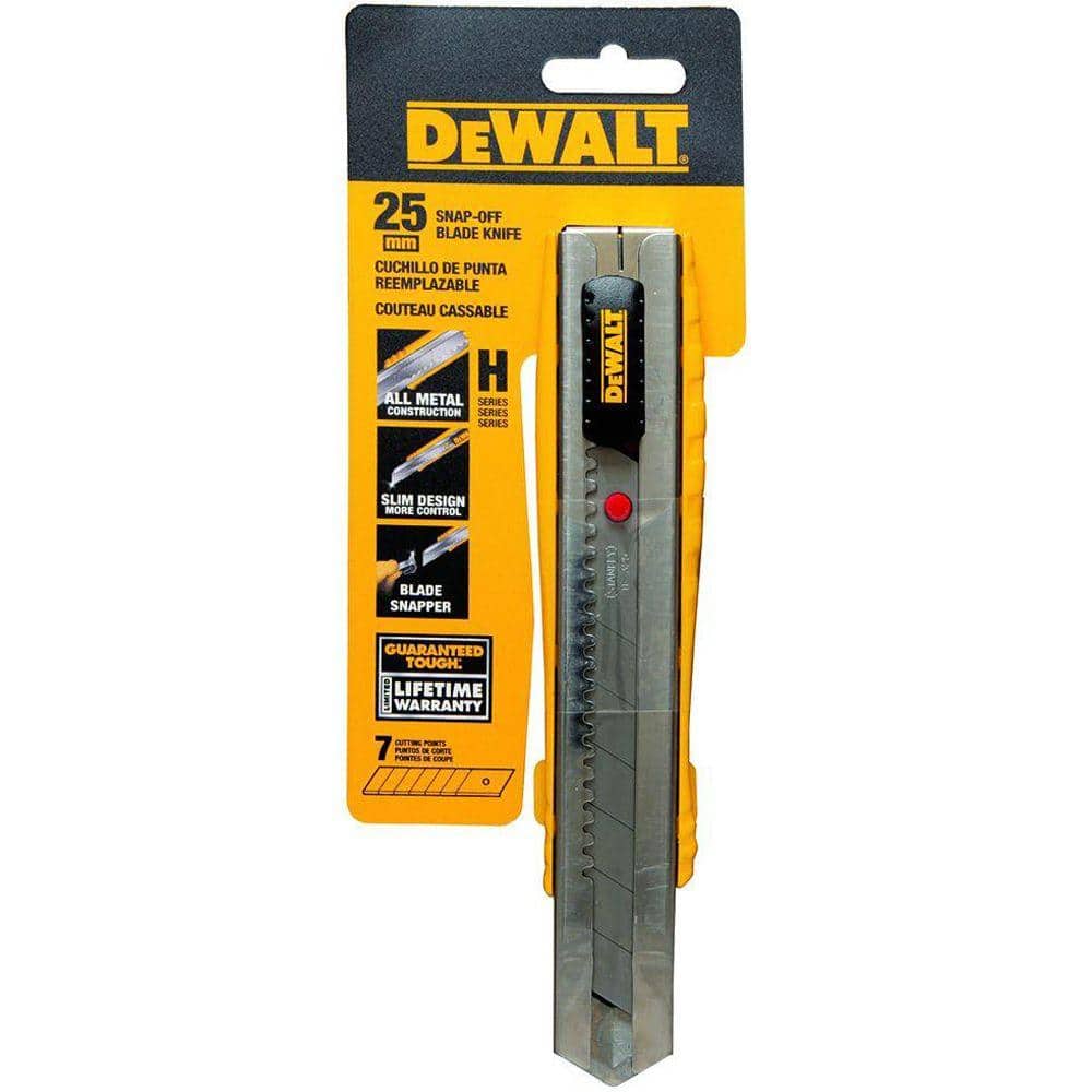 DEWALT 25 mm Metal Body Snap-Off Knife (3)