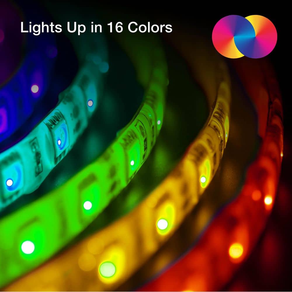 auraLED 64 ft. USB Plug-in Dimmable Cuttable Color Changing Integrated LED Strip Light (4)