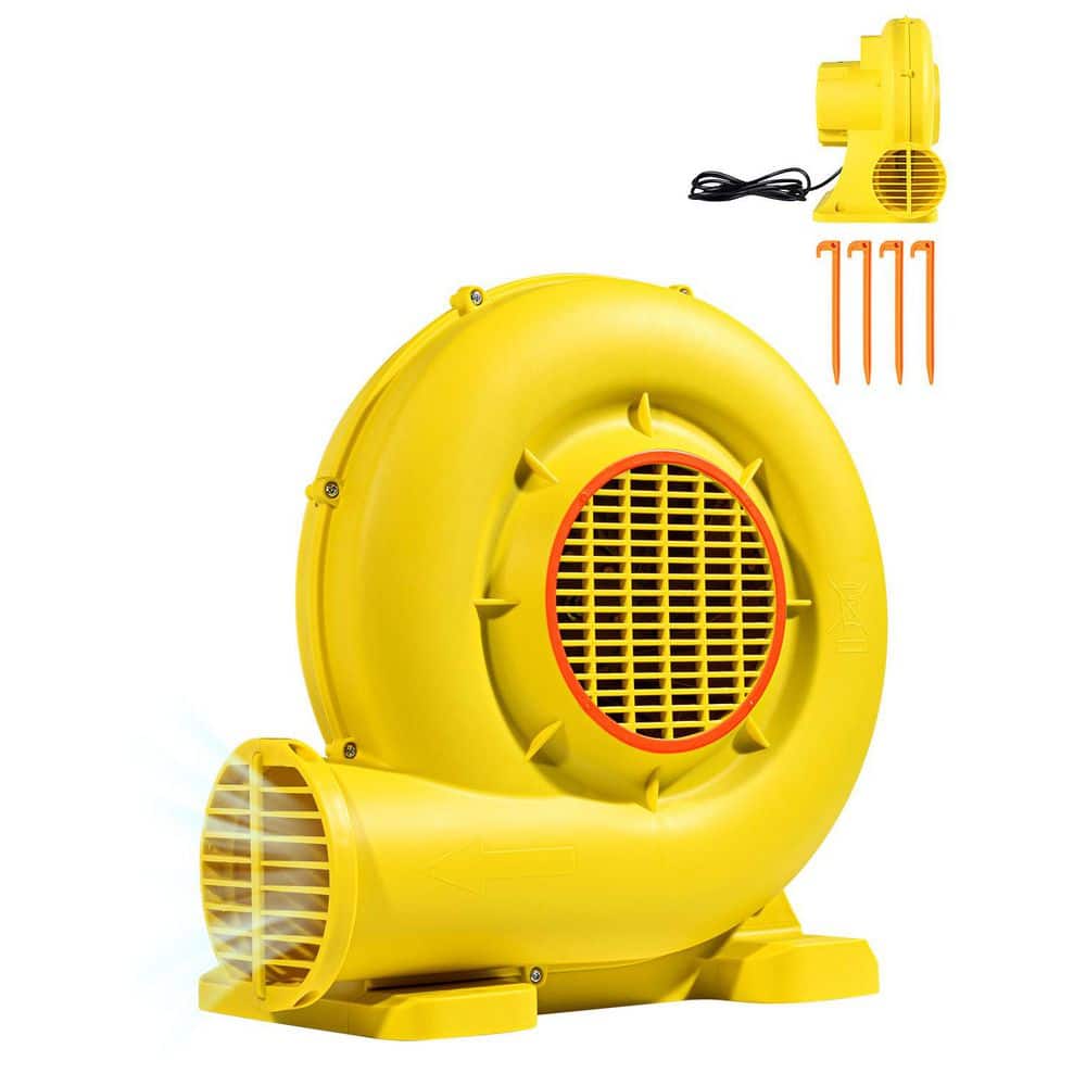 SVOPES Inflatable Blower, 14.2 in. 2 Speeds Blower Fan in. Yellow with 3400 RPM Commercial Air Pump for Bounce Houses (1)